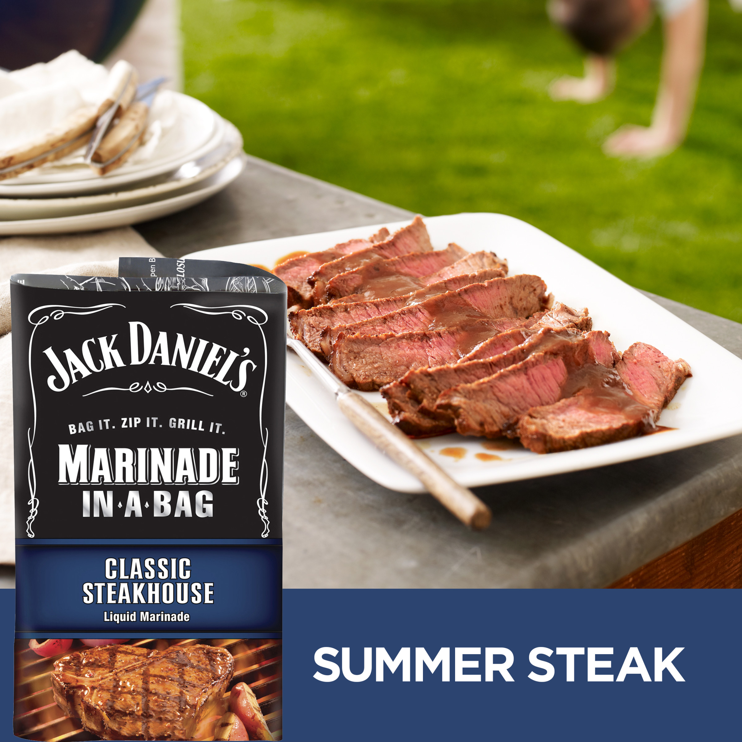 Jack Daniel's Marinade In-A-Bag Classic Steakhouse Liquid Marinade, 12 oz Bag - image 2 of 2