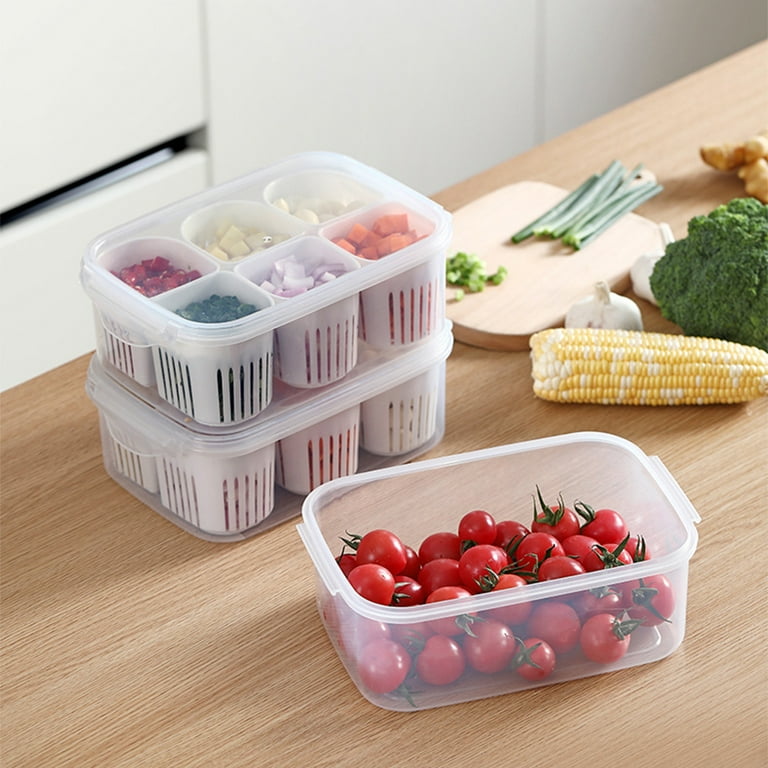 TfSH 1 Set of 4 (S, M, L, XL size) Clear Food Storage Box, Food Storage  Container With Lid, Clear Plastic Kitchen And Pantry Organization Container