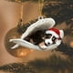 thumbnail image 5 of Adornos navideños, adornos navideños, regalos navideños, colgante decorativo de perro, colgante para árbol de Navidad, accesorios decorativos, colgante de ángel, 5 of 5
