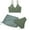 Army green, variant on WIBACKER Girls Swimsuits 3 Piece Bathing Suit Set Floral Bikini Swimwear with Cover Ups Beach Skirt 11-12 Years