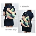 thumbnail image 4 of FORMRS Women's Travel Backpack Purse Anti-Theft Hidden Pockets Casual Shoulder Bag, Green Stripes, 4 of 7
