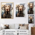 thumbnail image 4 of Designart "Majestic Portrait Of The Weimaraner V" Animals Dog Floater Framed Canvas Wall Art, 4 of 5