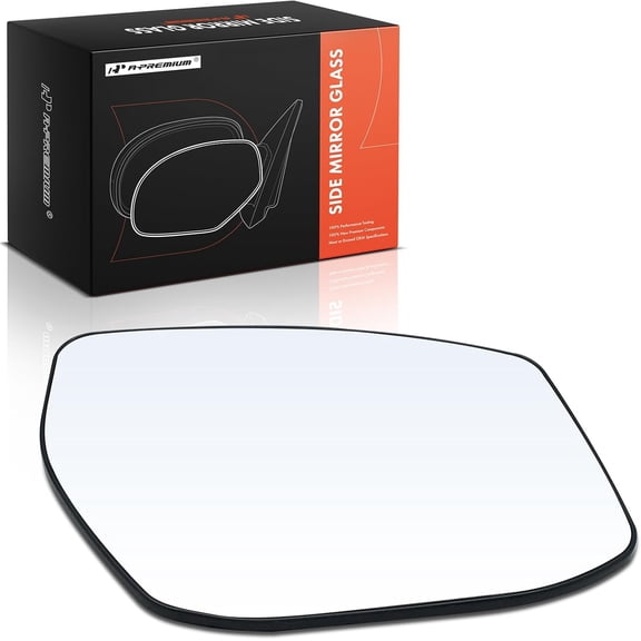 A-Premium Right Passenger Side Mirror Glass with Backing Plate Compatible with Nissan Altima 2013-2018, Sentra 2013-2019 - Exterior Side View Convex Mirror without Heated, without Signal Lamp
