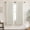 Cream Beige-42"W x 64"L (Pack of 2), variant on Linen Half Door Curtafor Window Set Of 2 Blackout Short 40 Inch Length Small Front Glkitchen