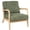 Green, variant on S-HOME Mid Century Modern Accent Chair with Detachable Lumbar Pillow Solid Wood Frame for Living Room or Home Office, Beige