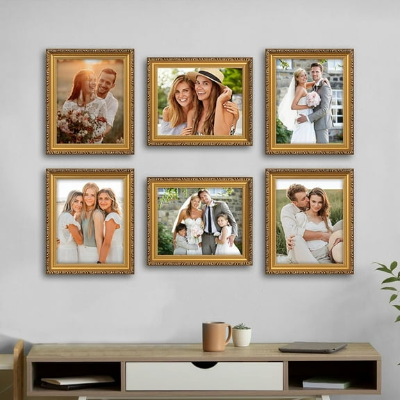 8x10 Gold Picture Frame (6PCS)