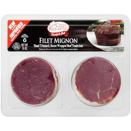 Chefs Requested Bacon Wrapped Beef Tenderloin Twin Pack