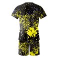 thumbnail image 3 of Vedolay Short Sets Mens Short Sets 2 Piece Summer Shirt and Shorts Set Casual Sport Beach Outfits for Men,Black M, 3 of 4