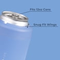 thumbnail image 3 of HydroJug Can Cooler - Standard 2-in-1 Insulated Can Cooler Cup 12oz - Stainless Steel, Non-Slip Rubber Base, Screw-Top Lid - Light Blue, 3 of 3