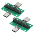 thumbnail image 1 of Adaptador de placa de prueba PCB USB 3.1 tipo C macho a hembra de 2 piezas con conector de cabezal de pin, 1 of 4
