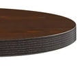 Bistro table dark brown 60 cm MDF