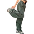 thumbnail image 5 of Womens Parachute Pants Wide Leg Baggy Pants Y2K Elastic Waist Jogger Sweatpants Track Pants Streetwear, 5 of 17