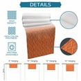 thumbnail image 6 of Modern Orange Table Runner 72 Inches, Abstract Ombre Geometric Morocco Bed Runner Dresser Scarves Tabletop for Indoor Outdoor Parties/Ceremony/Banquet, 18" x 72", 6 of 9