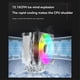 thumbnail image 4 of GT600 Digital Display CPU Air Cooler with 1800RPM ARGB A, 4 of 5