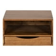 thumbnail image 3 of Kate and Laurel Hutton Modern Floating Shelf, 12.5 x 10 x 7, Rustic Brown, Farmhouse Floating Desk For Storage and Display, 3 of 8