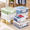 Transparent White-10.5 x 10.5 x 2.5 Inch - 8 Pack, variant on Transparent White 12 x 12 x 12 Inch - 6 Pack Plastic Storage Bags With Easy-Glide Zipper