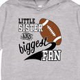 thumbnail image 3 of Inktastic Little Sister and Biggest Fan Football Player Toddler Hoodie, 3 of 4