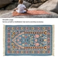 thumbnail image 4 of Tassel Pilgrimage Blanket Soft Chenille Prayer Carpet Multipurpose Prayer Rug Ideal for Bedrooms, Tables, and Corridors Add Comfort and Style to Any Space, 4 of 8