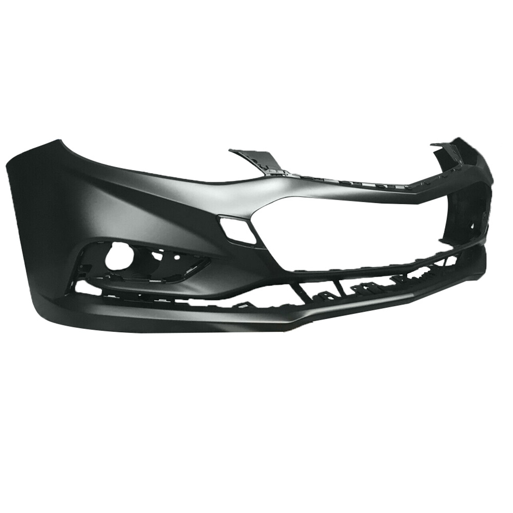 Unpainted Front Bumper Cover Replacement for Chevy Cruze Sedan & Hatch w/o Park Assist 2016 2017 2018