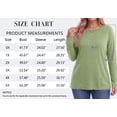 thumbnail image 6 of MOSHU 3 Pack T Shirts for Women Crew Neck Plus Size Women Shirts Long Sleeve Tees Casual Basic Fall Tops, 6 of 9