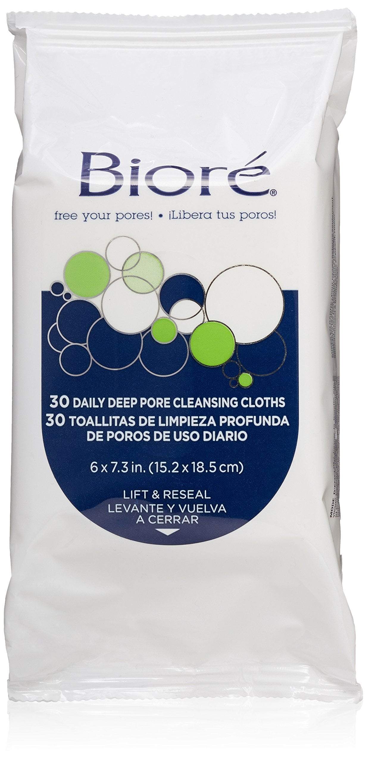 Bioré Daily Deep Pore Cleansing Cloths, 60 Count