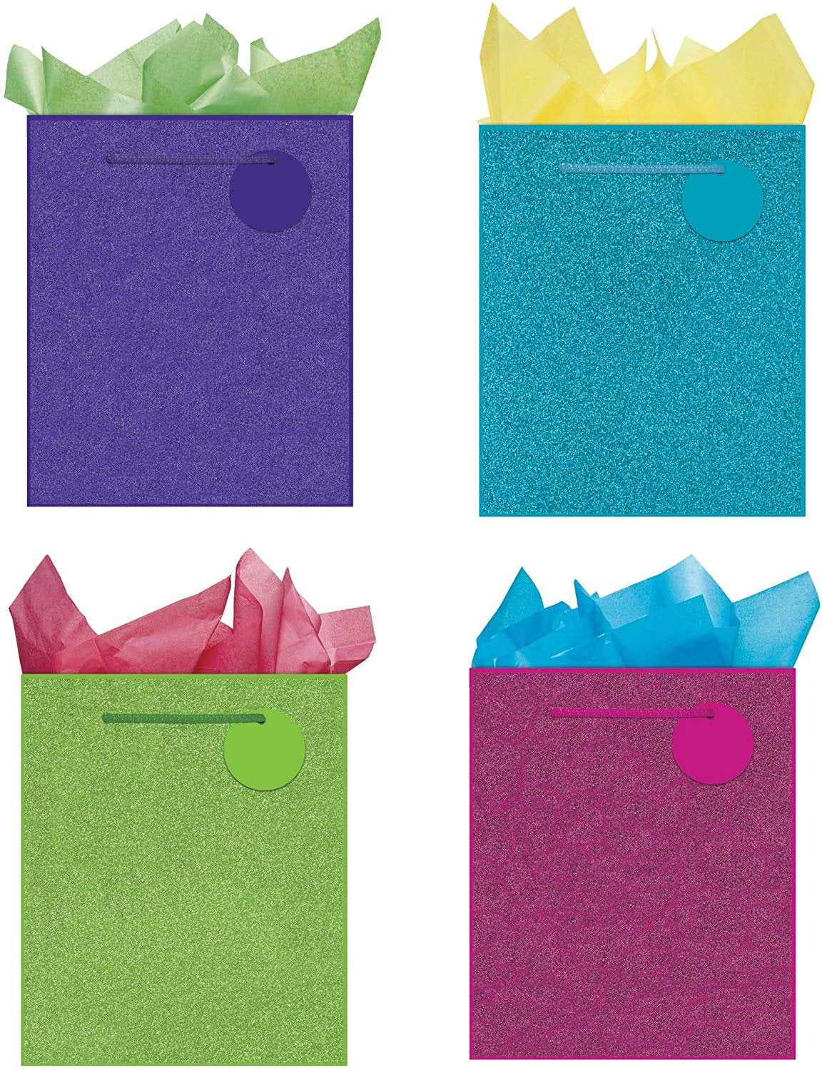 Glittery Birthday/ Any Occasion Gift Wrap 2 x Sheets Wrapping Paper Handbags