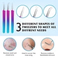 thumbnail image 6 of EXLEAF Blackhead Remover Extractor Tool, 10 Pcs Professional Surgical Tool Kit with Metal Case for Quick And Easy Removal of Blackheads, Pimples, Zit Removing, Facial And Nose (Colorful), 6 of 7