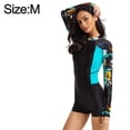 thumbnail image 2 of Camiseta de manga larga para mujer, protección solar UPF 50+, traje de baño frontal con protección solar UV, camiseta estampada para surf, 2 of 6