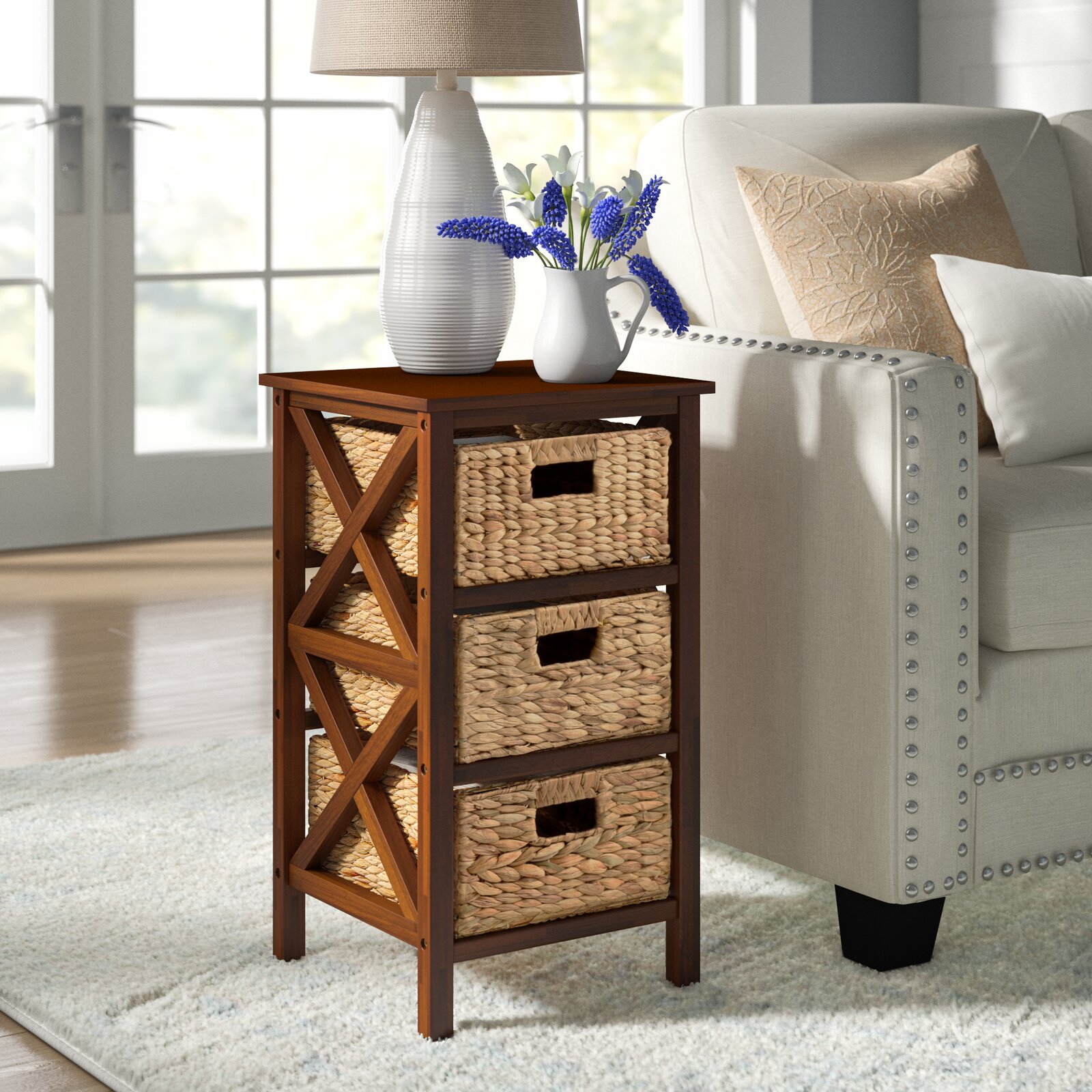 Altenpohl Solid Wood End Table, Solid Wood, Table Top Thickness 0.62