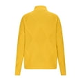 thumbnail image 3 of Womens High Neck Sweaters Solid Color Comfy Knitted Turtleneck Pullover Loose Long Sleeve Casual Winter Tops (XL, Yellow), 3 of 7
