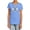 Carolina Blue, variant on JLA Green Lantern Logo Women's T Shirt, Charcoal, Medium