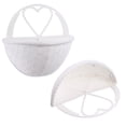 thumbnail image 4 of 2Pcs Plastic Simulated Rattan Flower Pots Hanging Baskets Wall Decorations, 4 of 8