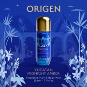 Origen Yucatan Midnight Amber Hair and Body Mist, Vibrant and Solar Floral Amber Fragrance for Women, 7.9 oz