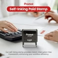 thumbnail image 7 of Promot Paid Stamp - Self Inking Rubber Stamp, 7 of 7