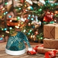 thumbnail image 4 of Cauagu Tropical Leaves Pattern Christmas Hat for Kids,Xmas Holiday Hat Santa Hat for Boys & Girls Festive Headwear Accessories for Christmas/New Year/Holiday, 4 of 6