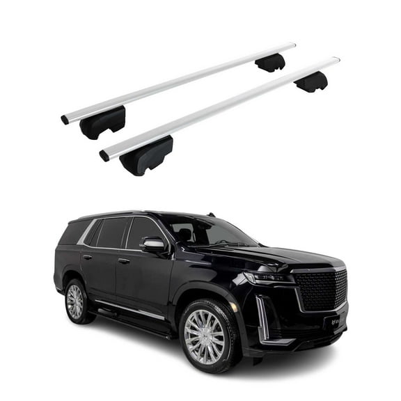 2021-2026 Cadillac Escalade ESV Roof Rack Cross Bars Silver