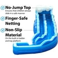 thumbnail image 5 of TentandTable Commercial Inflatable Water Slide, Blue Marble Wave Curved with Blower, 17 ft, 5 of 9