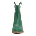 thumbnail image 2 of Soda Women Cowgirl Cowboy Western Stitched Ankle Boots Pointed Toe Short Booties High Top Blazing Green 7, 2 of 4