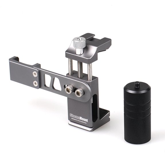 Cinema Mount Rig for DJI Osmo Pocket: Smartphone Rig, Aluminum Alloy Grip Handle, Osmo Pocket Clip, Cell Phone Tripod Adapter, Standard Cold Shoe Mount, 1/4"-20 Tripod Thread, Fit Arca Swiss