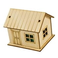 thumbnail image 4 of Kuntesetty 1/64 3D Wooden Miniature House for Landscape Layout Adults Kids Holiday Gift Style B, 4 of 9