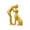 Gold, variant on Giaone Man and Dog Statue Human Dogs Figurines Sculpture Modern Home Office Decors