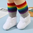 thumbnail image 4 of Ketyyh-chn99 Baby Booties Kids Shoes Baby Booties Girls Boys Slippers First Walkers Shoes Warm Socks Crib Shoes White,4.5, 4 of 5