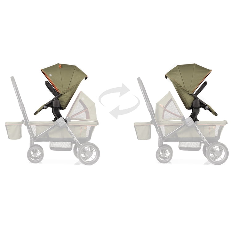 Pivot Xplore Stroller Wagon Second Seat (Ranger Green) - Walmart.com