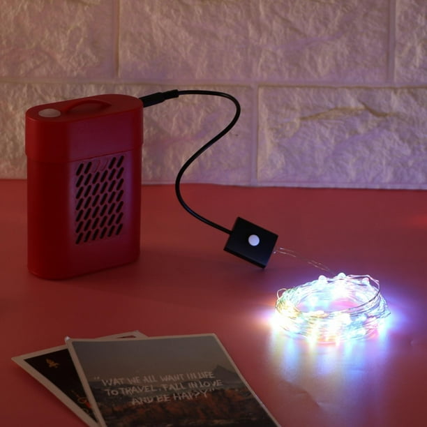 Cadena de luces Decoración Cadena de luces Lámpara de emergencia alimentada por agua salada Cadena de luces de agua salada para decoración de fiestas Decoración de jardines Higoodz Otros