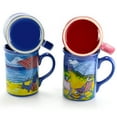 thumbnail image 2 of Gibson Home Beachcomber 4 Piece 16 Ounce Stoneware Mug Set in Assorted Designs, 2 of 6