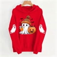 thumbnail image 2 of Vixolx Womens Halloween Hoodies Ghost Graphic Long Sleeve Pullover with Pocket Loose Hooded Drawstring Sweatshirt Fall Winter Tops, 2 of 6