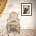 thumbnail image 3 of Fab Funky 26x32 Gold Ornate Wood Framed with Double Matting Museum Art Print Titled - Dog Au Vin, German Shepherd, 3 of 4