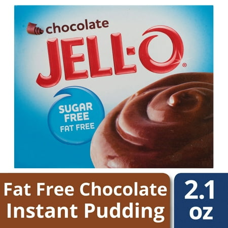 (5 pack) (5 Pack) Jell-O Instant Sugar-Free Fat-Free Chocolate Pudding & Pie Filling, 2.1 oz Box