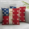 thumbnail image 3 of SHANXI American Flag Decorative Throw Pillow Cover for Sofa 24x24in, 3 of 5