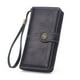 thumbnail image 4 of Cartera de mujer de piel encerada europea y americana Cartera vintage Monedero largo de gran capacidad europeo y americano, 4 of 5